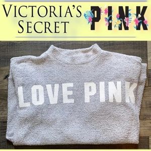 PINK terry cloth pullover!